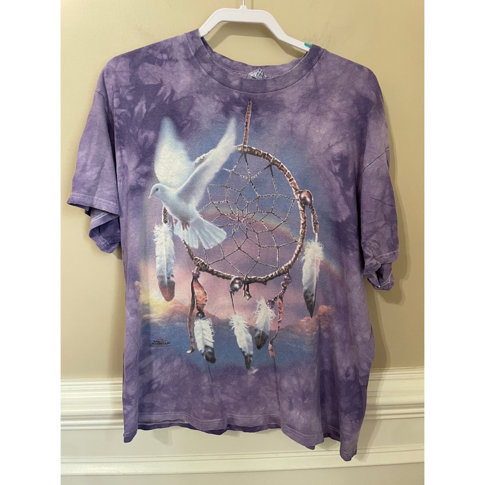 The Mountain Purple Dreamcatcher Dove Graphic T-Shirt XL 2011 David Penfound